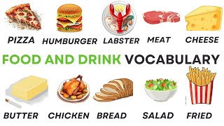 English Vocabulary 100  Food and Drink Vocabulary  LEARN ENGLISH [upl. by Noy]