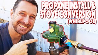 HowTo Install a New Gas StoveRange  Gas Line Hookup [upl. by Hugues]