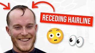 How to cut a Receding Hairline 👴🏼 [upl. by Noloc]