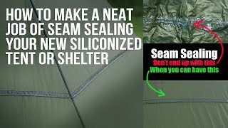 How To Seam Seal Siliconised Fabric Using Silnet [upl. by Pytlik]