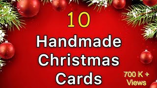 10 DIY Pop up Christmas cards Handmade Christmas Greeting cards How to make Santa Greeting Card [upl. by Philly]