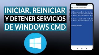 Cómo iniciar reiniciar y detener los SERVICIOS de WINDOWS desde CMD [upl. by Tareyn]