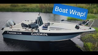 Boat wrapping project short vid [upl. by Carolynn]