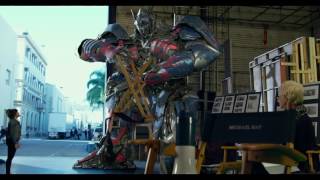 Transformers The Last Knight  Optimus Prime On Set Angry Prime [upl. by Hcib491]