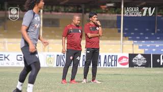 Persiraja vs PSMS Medan  Official Training Persiraja di Stadion H Dimurthala [upl. by Auqemahs]