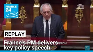 Replay Frances new PM delivers key policy speech • FRANCE 24 English [upl. by Ahsenrac]