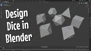 Design Your Own Custom Dice for Free  Blender Tutorial  DIY with Cly Ep 21 [upl. by Huber483]