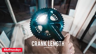 Whats the best Crank Length for Road Cycling  BikeFitTuesdays [upl. by Ynahpets553]