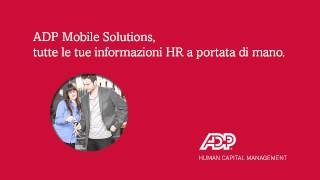 ADP Mobile Solutions  Cedolino online [upl. by Ecnarrot]