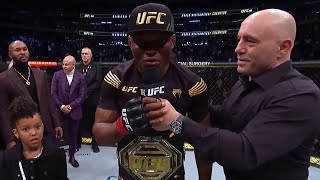 UFC 268 Kamaru Usman Octagon Interview [upl. by Kcirded412]