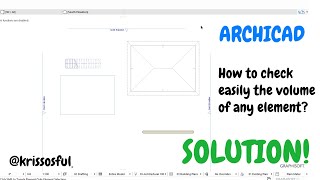 ArchiCad How to check easily the volume of any elementarchicad tutorial [upl. by Ponce904]