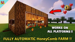 EASY Bee Farm in Minecraft  Automatic Honeycomb Farm Minecraft  Minecraft Tutorial [upl. by Swanhildas]