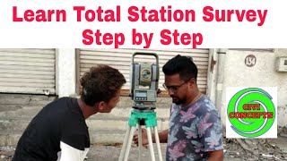 Total Station Survey Full Learning 2024  How To Use Total Station  Total Station Use 2024 [upl. by Aziaf]