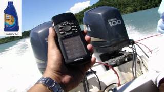 Oil test Shell Helix ULTRA 5W40 vs 20W50 Yamaha 100Hp fuera de Borda Outboard Engine Fuel Saving [upl. by Relyhs]