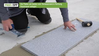 Häusler GesmbH Verarbeitungsvideo  Verlegung LeichtReinplatten Beton mit vollflächiger Verklebung [upl. by Violet]