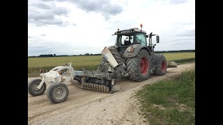 Réfection des chemins  FENDT 826 avec équipement STEHR  ETA La Louvière [upl. by Esiuqcaj]