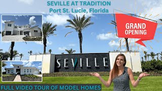 Grand Opening Seville at Tradition Port St Lucie FL  Full Model Home Tours [upl. by Euphemia]