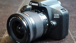 Canon EOS 4000D DSLR Camera with EFS 1855 mm f3556 III Lens Unboxing and overview [upl. by Ainevul]