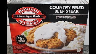 Boston Market Country Fried Beef Steak Review [upl. by Nnylyoj383]