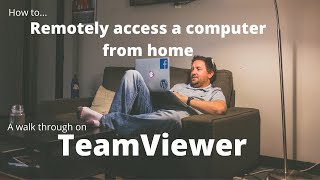 How to use TeamViewer  How to work from home remotely [upl. by Libna]