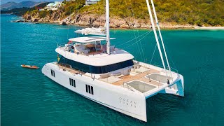 OCEAN VIBES  Stunning 2020 74 Sunreef Catamaran available for charter in the BVIs and USVIs [upl. by Akinirt]