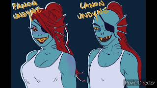 Fanon vs Canon Undertale [upl. by Eardnaed]