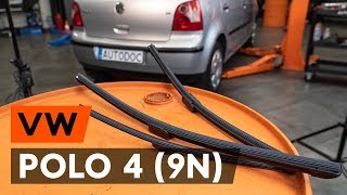 Cómo cambiar los limpiaparabrisas VW POLO 4 9N VÍDEO TUTORIAL DE AUTODOC [upl. by Akim]