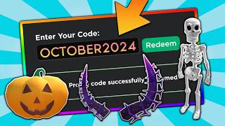 9 NEW CODES ALL OCTOBER 2024 Roblox Promo Codes For ROBLOX FREE Items and FREE Hats 2024 UPDATED [upl. by Holzman]