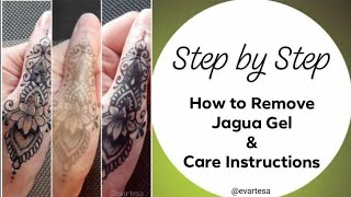 How to Remove Fresh Jagua Gel Tattoo Aftercare Instructions [upl. by Akena]