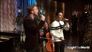 David Archuleta amp Peter Hollens  LightTheWorldLIVE  ANGELS WE HAVE HEARD SO HIGH 12 Dec 2017 [upl. by Weaver]