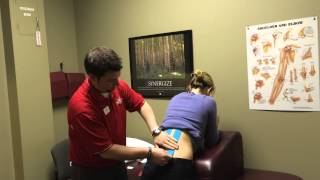 How to Tape Low Back Pain with Kinesio Tape  Sports Strapping Tape [upl. by Inahc]