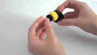 How to Make a Pom Pom Bee [upl. by Vaclava]