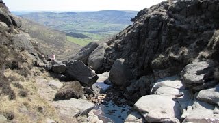 Kinder ScoutPeak District Country Walk EdaleKinder ScoutJacobs Ladder round [upl. by Ellswerth]