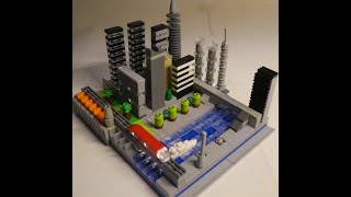 lego micro city MOC  how to build [upl. by Wrennie335]