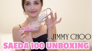 Jimmy Choo Saeda 100 Luxury Shoes Unboxing amp Review [upl. by Radborne335]