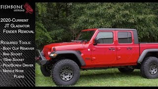 How To Remove Jeep Gladiator JT Stock Fenders A Step by Step Guide [upl. by Stegman417]