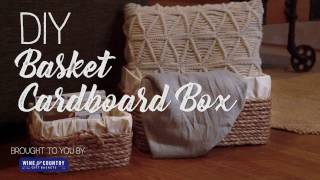 DIY a Basket from a Cardboard Box [upl. by Copland494]