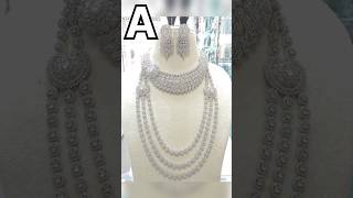 Choose your name first latter and see your diamond necklacen latestcollection2024 newfancydesigner [upl. by Pevzner]