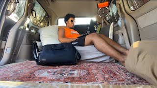 Simple No Build Minivan Conversion Tour  Full Time Nomad living in a Toyota Sienna [upl. by Carper]