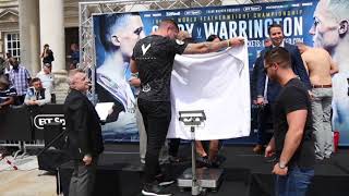 TOWEL GOES UP  JACK CATTERALL v CHRISTOPHER SEBIRE  OFFICIAL WEIGH IN LEEDS [upl. by Sirron3]