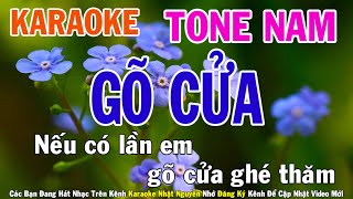 Gõ Cửa Karaoke Tone Nam Nhạc Sống  Phối Mới Dễ Hát  Nhật Nguyễn [upl. by Nickolai859]