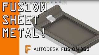 Fusion 360 Sheet Metal Tutorial FF94 [upl. by Merchant]