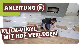 Klick Vinylboden mit HDF Trägerplatte [upl. by Nolla808]