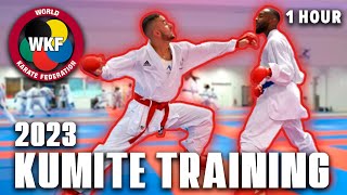 KARATE KUMITE TRAINING 2023 WKF 1HOUR [upl. by Nedry]