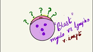 Lymphoblast vs Myeloblast ✅✏️ vimpt topic [upl. by Coppinger]