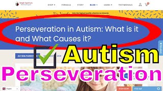 Perseveration in Autism What is it and What Causes it [upl. by Kyte611]