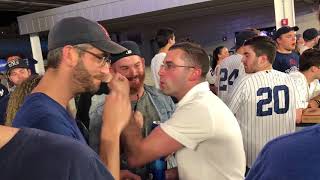 Yankees Red Sox fans fight in Yankee Stadium [upl. by Adnorahs]