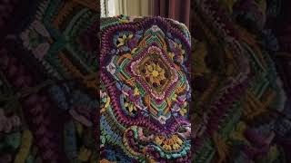 Crochet mandala colorful blanket designs [upl. by Acnayb256]