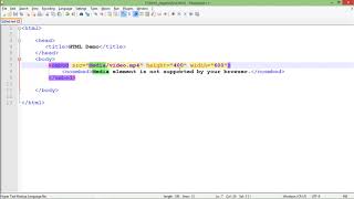 HTML  Embedding Media [upl. by Nosraep571]