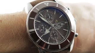 Breitling Superocean Heritage II Chronograph A1331233Q616 Dive Watch Review [upl. by Arv]